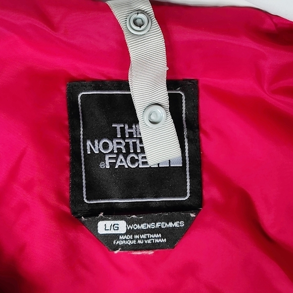 The North Face Boundary TriClimate Jacket Hood Outer Shell Women L Orange White - Picture 14 of 16